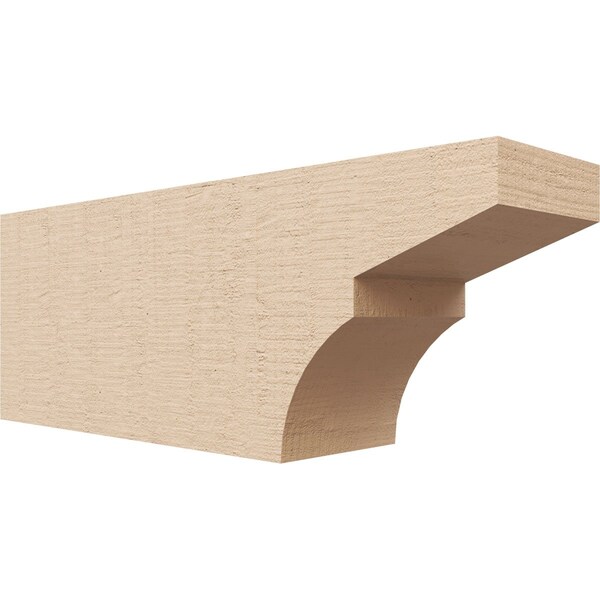 Ekena Millwork 4in. W x 6in. H x 16in. L Monterey Woodgrain TimberThane Rafter Tail, Primed Tan RFTUR04X06X16MONRCPR - main
